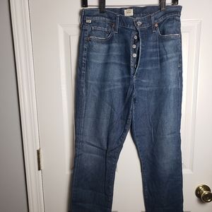 Citizens of Humanity Oliva High Rise Ankle Button Fly Jeans
